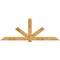 Ekena Millwork Kennewick Rough Sawn Timber Gable Bracket, Western Red Cedar, 108"W x 40"H x 4"D x 6"F, 9/12 Pitch GBW108X40X0406KEN00RWR - alternate 1